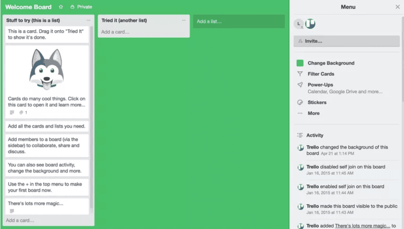 trello onboarding