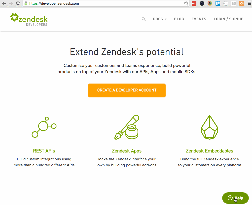 zendesk help widget
