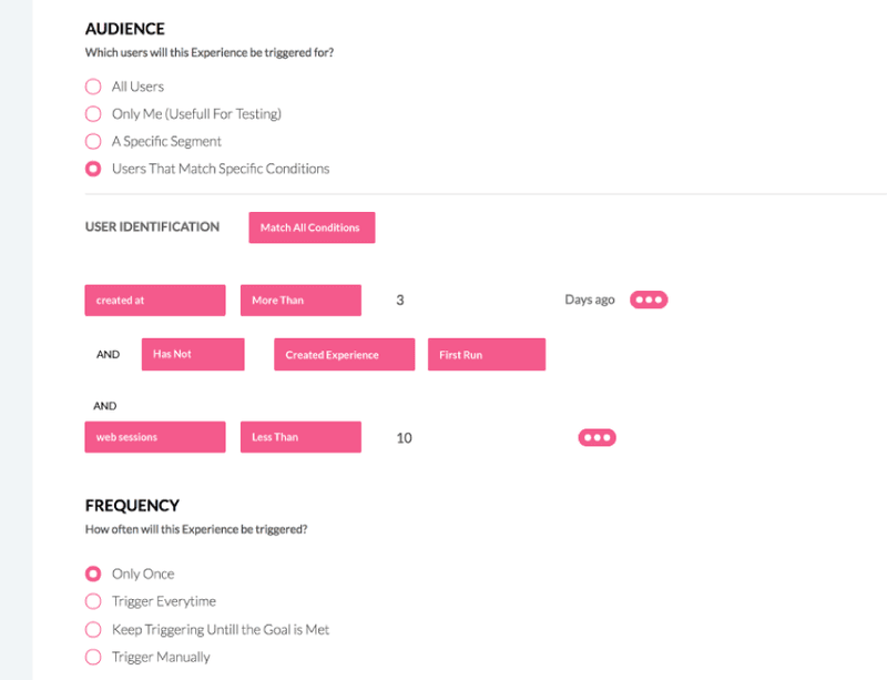 Userpilot audience segmentation