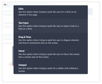 Userpilot's driven actions