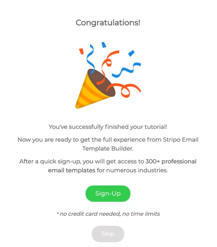 Stripo gamifies onboarding