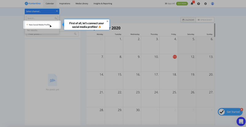 driven action link accounts userpilot