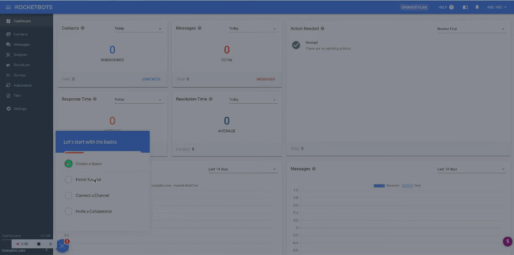 interactive walkthrough